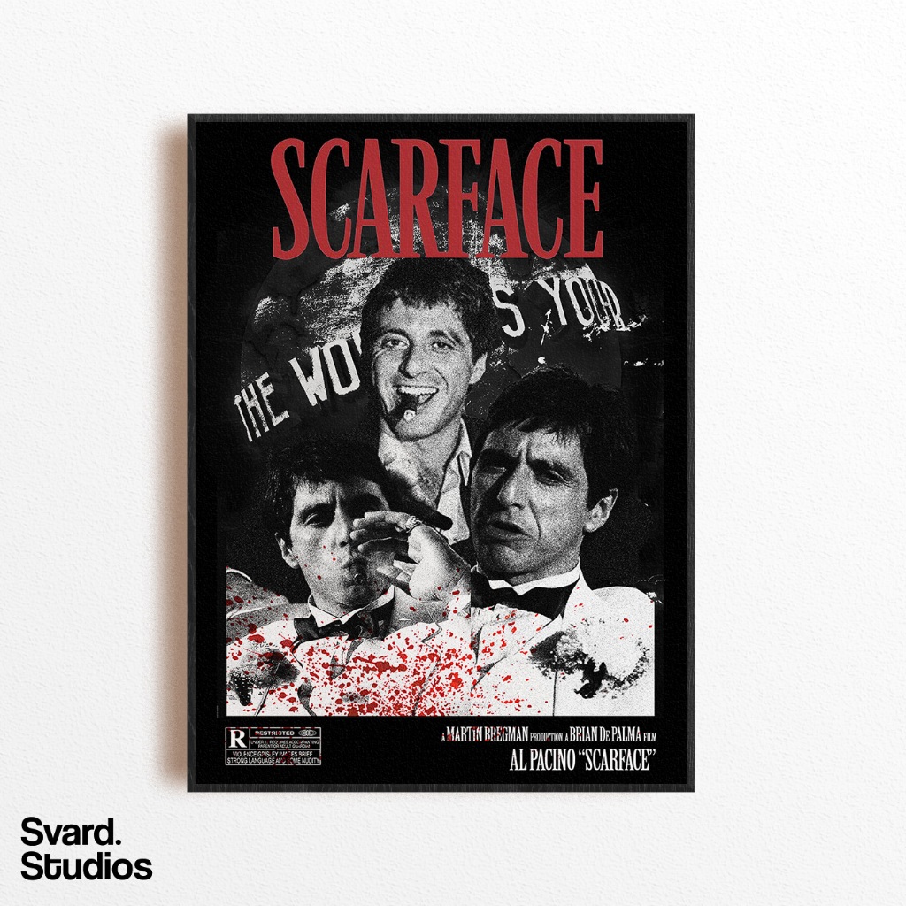 Jual Poster Frame Scarface - Frameblock | Shopee Indonesia