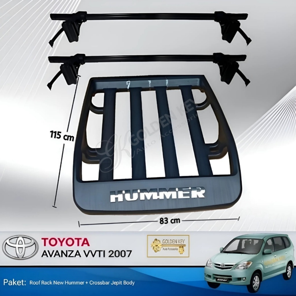 Jual PAKET Avanza VVTI 2007 up to 2021 Roof Rack New Hummer TRD ...