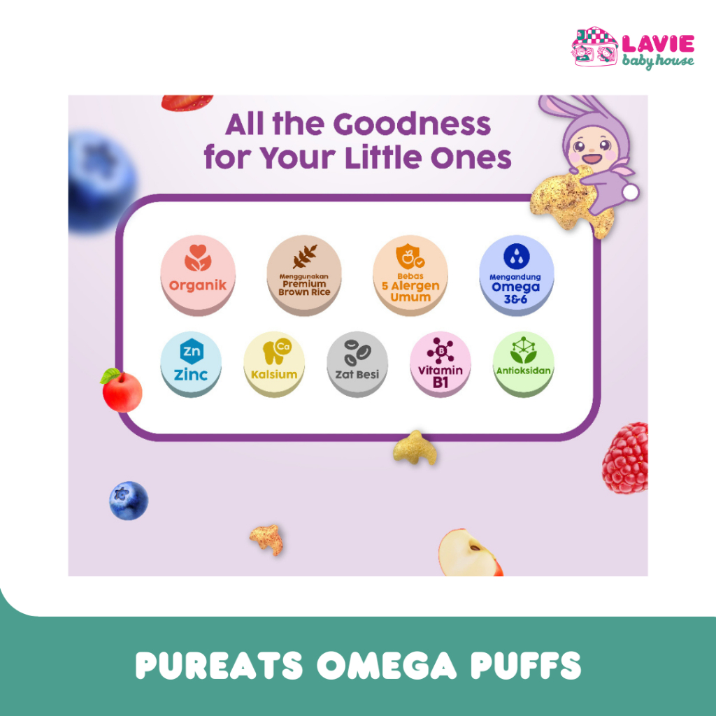 Jual Pureats Organic Puffs 30g / Snack Buah Anak Bayi | Shopee Indonesia