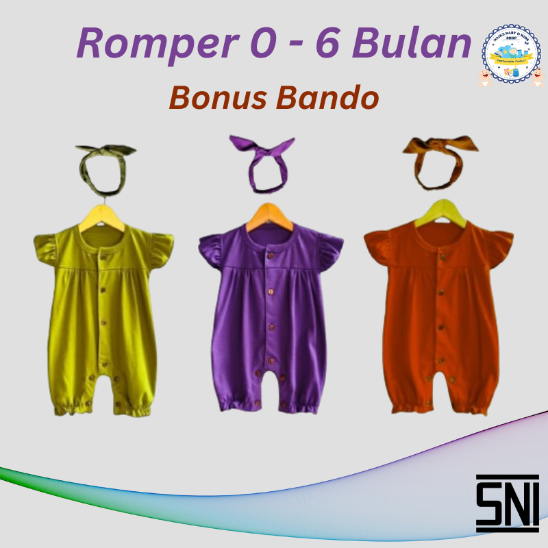 Jual Romper Bando Bayi SNI Pakaian Bayi Perempuan Shopee Indonesia