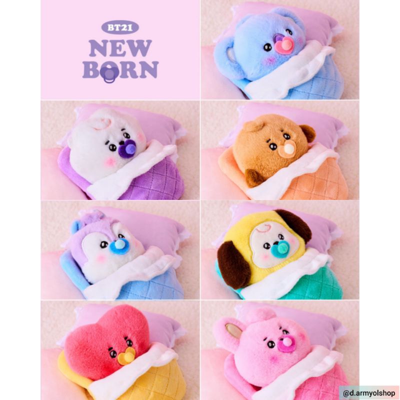 Jual OFFICIAL BT21 BABY NEWBORN NEW BORN DOLL BAGCHARM KEYRING ACRYLIC ...