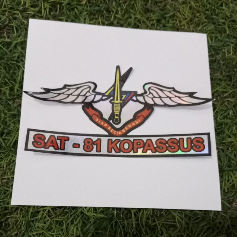 Jual STIKER SAT-81 KOPASSUS /STIKER HOLOGRAM GLOSSY/STIKER UNIK ...