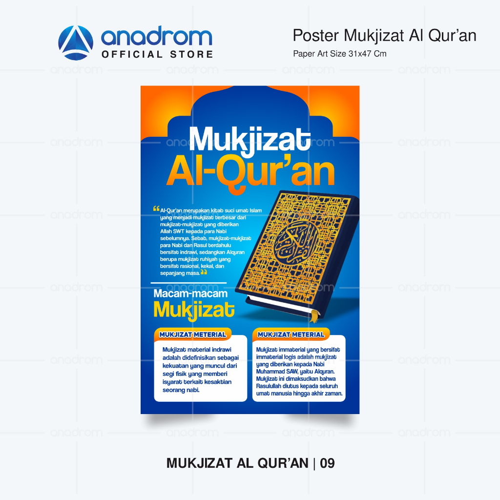 Jual Poster Mukjizat - Mukjizat Al Qur'an | Poster Edukasi Islamic Anak ...