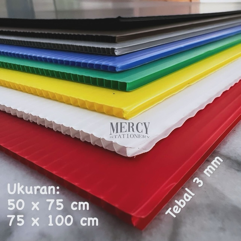 Jual Plastic Alvaboard Sheet 3 mm 50x75mm PP Impraboard Papan Plastk ...