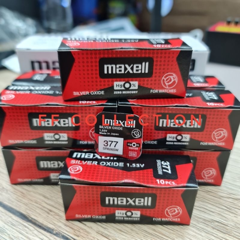 Jual Baterai Jam Tangan Original Maxell 377 Maxell 626 Maxell Sr626sw