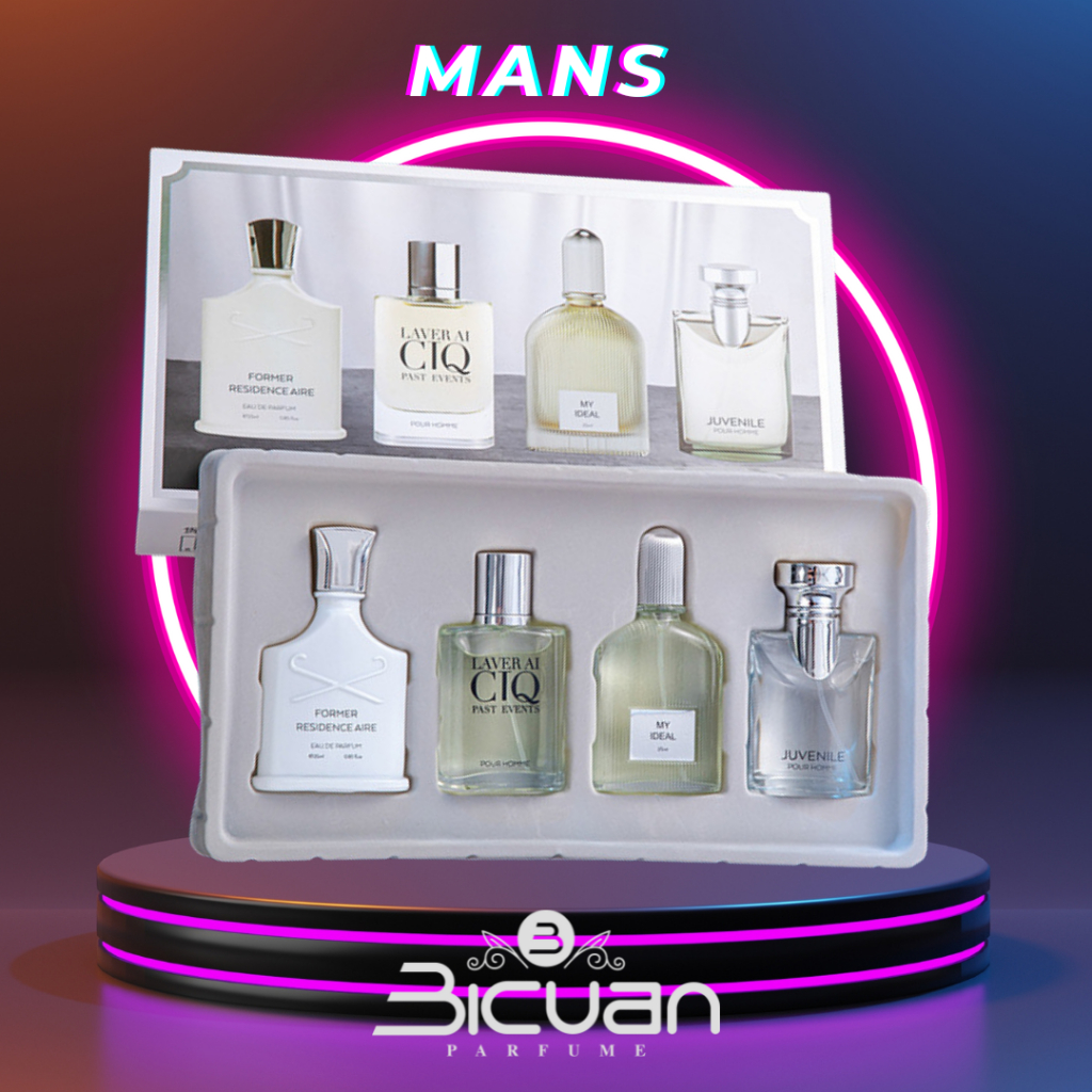 Jual Parfum set Mans Uniseks parfum pria tahan lama gift set box ...