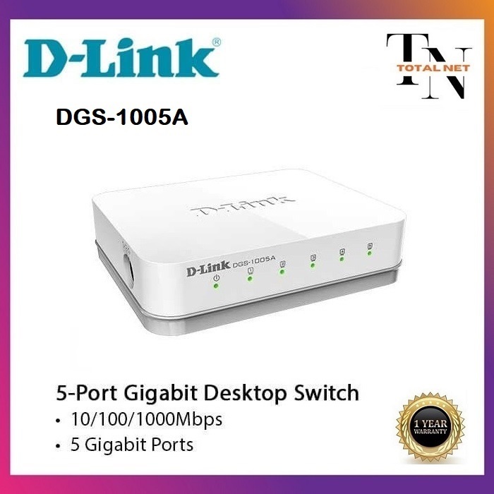 Jual D-Link DGS-1005A 5-port Gigabit Unmanaged Switch | Shopee Indonesia