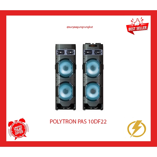 Jual Speaker Aktif Polytron Bluetooth 10 Inch Daya 80 Watt Pas 10df22