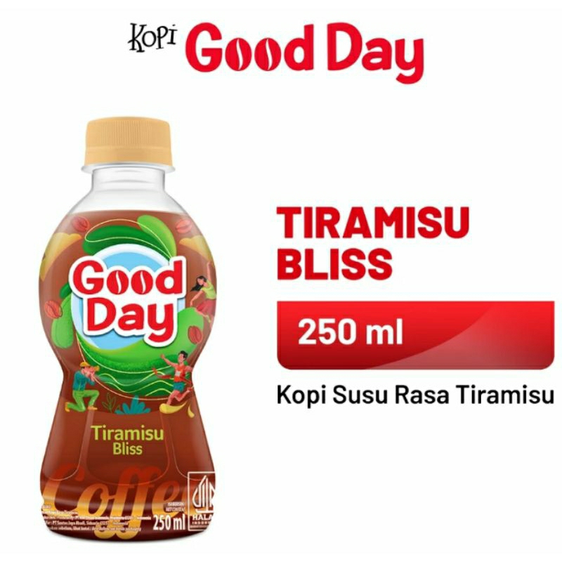 Jual Kopi Good day botol tiramisu bliss 250ml x 24 botol ( 1 karton ...