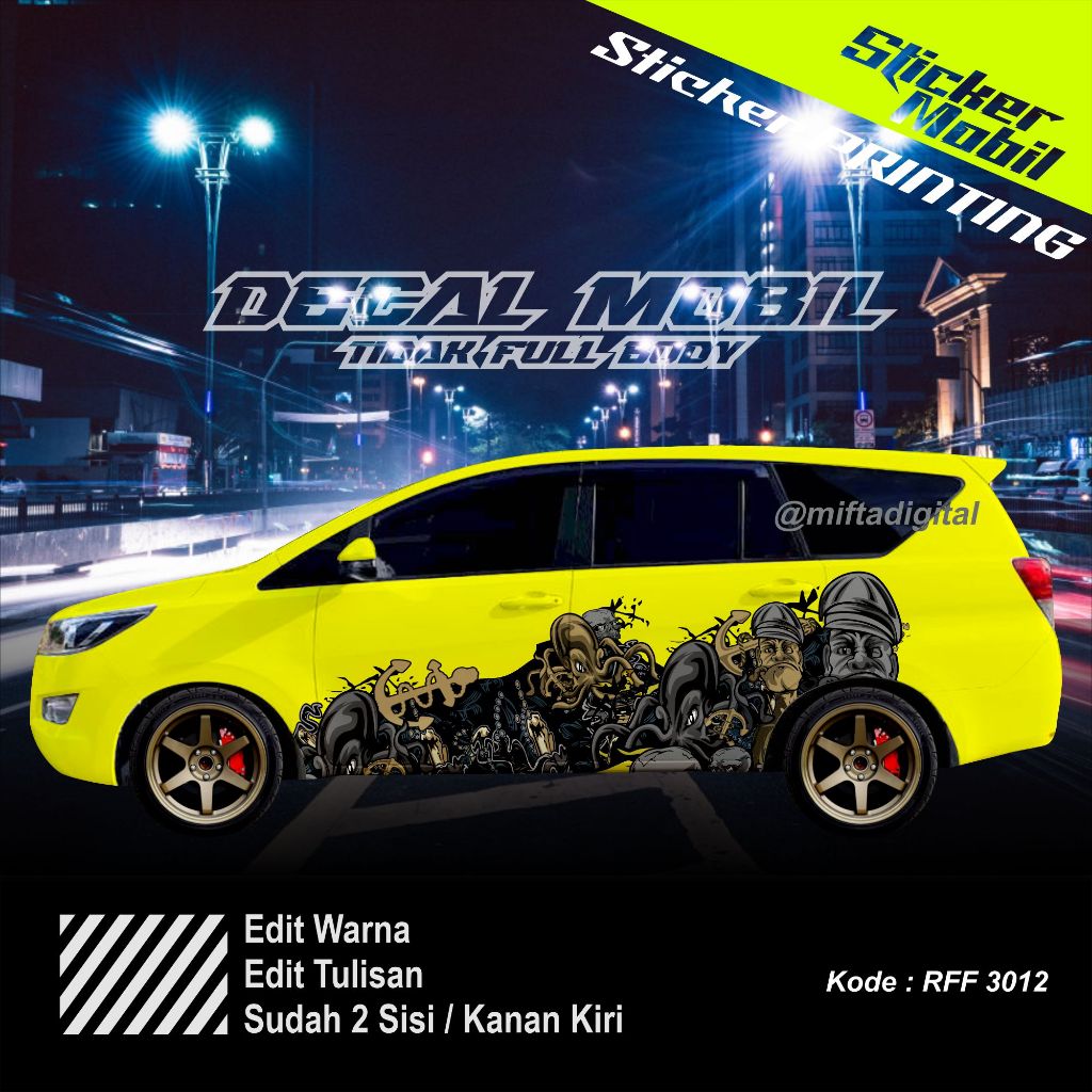 Jual Stiker Diesel KerenPajero, Fortuner, Kijang, Innova Striping ...