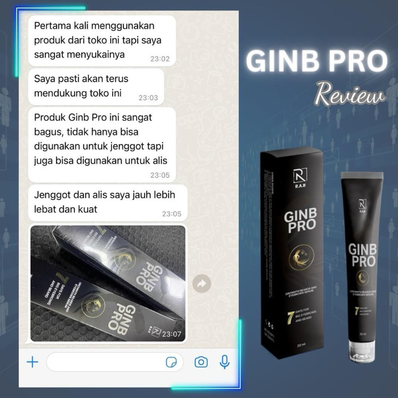 Jual GINBPRO SERUM PERTUMBUHAN JENGGOT GINB PRO MEMBENTUK 5 kali lipat ...