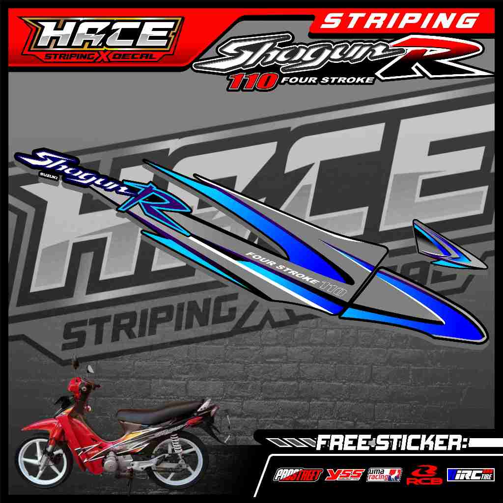 Jual 427 STRIPING STICKER SHOGUN 110 R OLD - STRIPING SHOGUN 110 R OLD ...