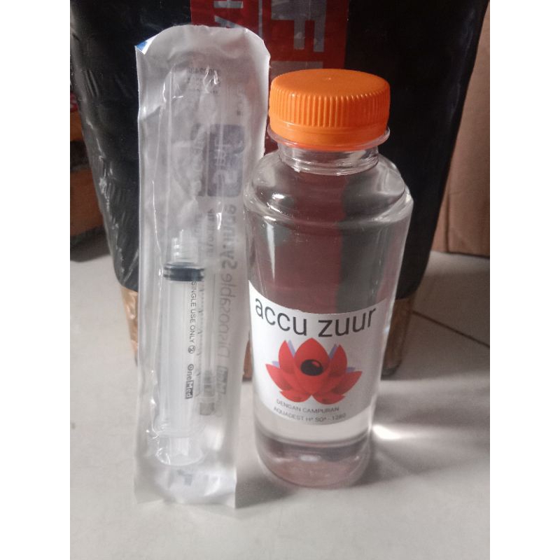 Jual 250ML Cairan elektrolit aki kering untuk aki drop dan tekor (bonus
