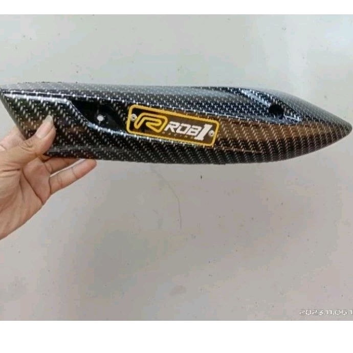 Jual COVER TAMENG KNALPOT ROB1 CARBON NMAX PCX AEROX VARIO 125/150 DLL ...
