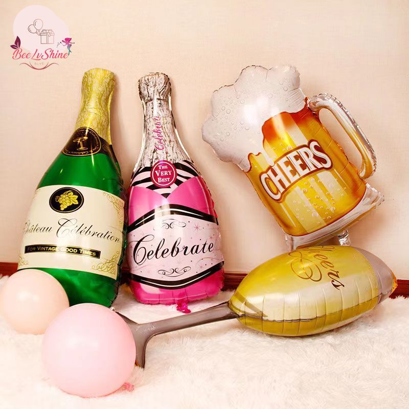 Jual Balon Foil Botol Wine Minuman Beer Jumbo | Shopee Indonesia