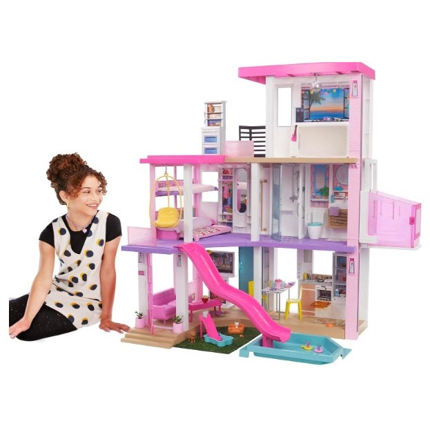 Jual Barbie DreamHouse GRG93, Doll House Playset with 75+ Furniture