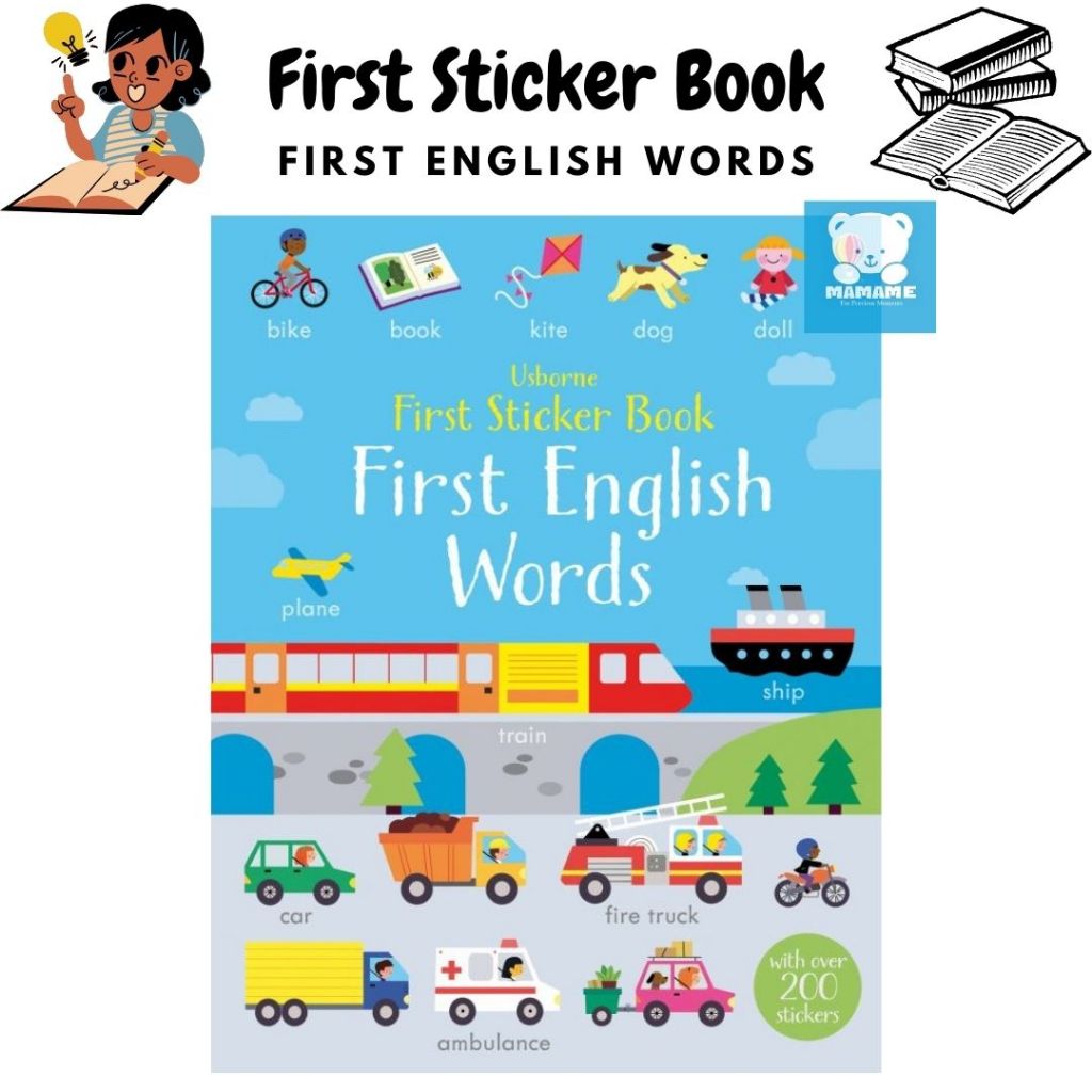 Jual [MAMAME]First Sticker Book // Buku Stiker Dan Bacaan Anak-anak ...