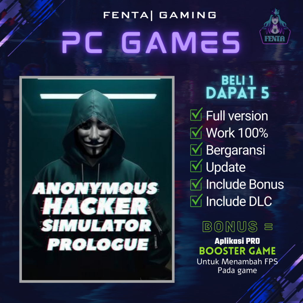 Jual ANONYMOUS HACKER SIMULATOR - GAME PC - GAME LAPTOP | Shopee Indonesia