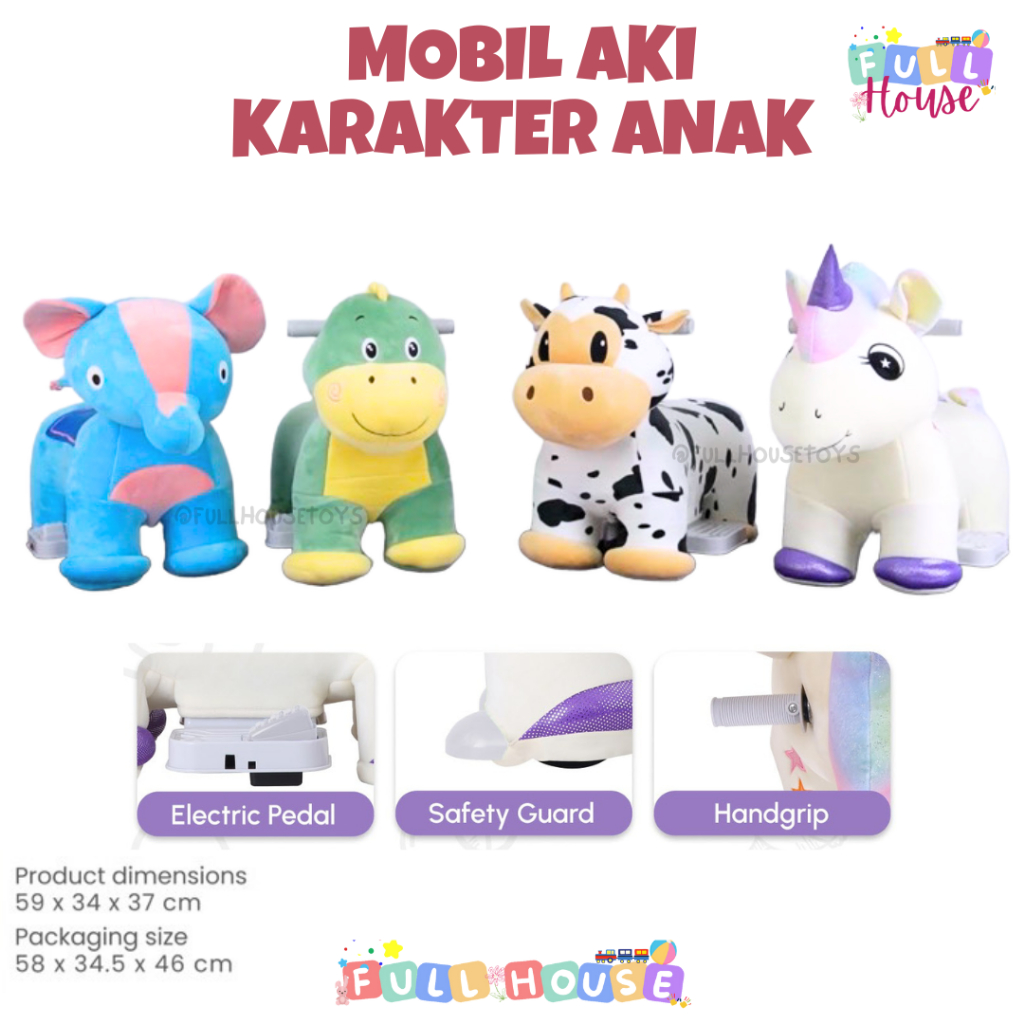 Jual MOBIL AKI KARAKTER HEWAN ANAK MOBIL AKI ODONG ODONG BINATANG