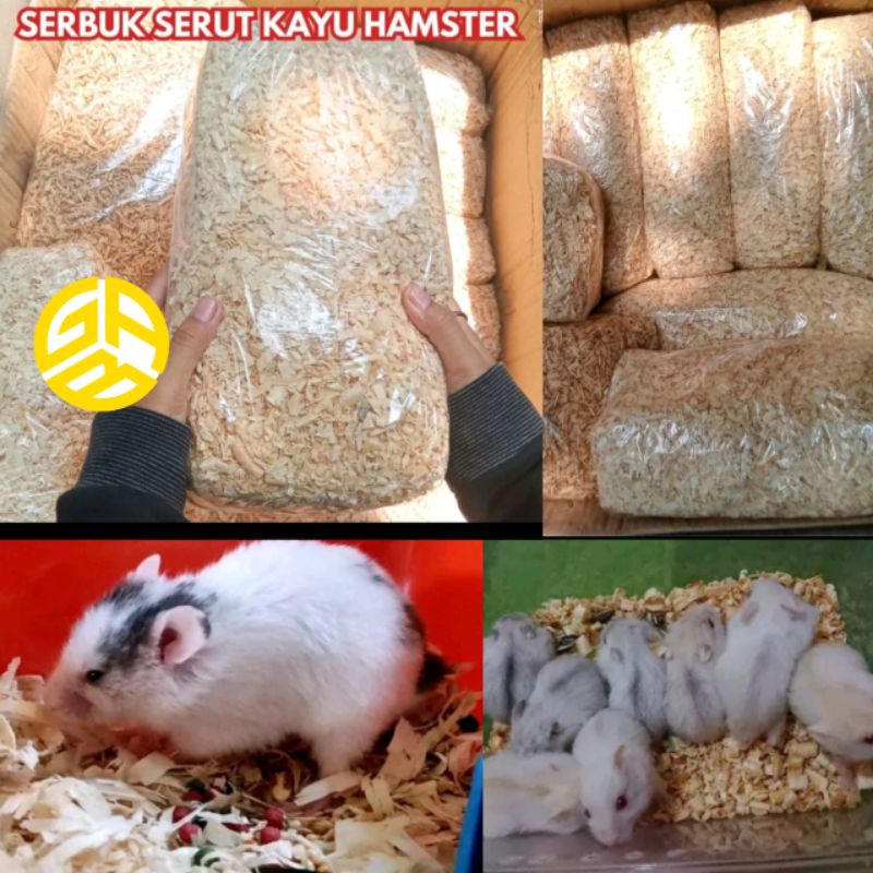 Jual Serbuk kayu hamster, marmut, kelinci, landak mini / serbuk kayu ...