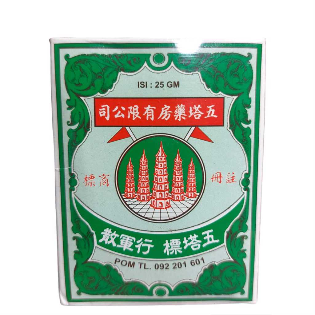 Jual Obat Sakit Perut Cap Lima Pagoda / Cap Menara Lima / Ya-Hom Powder ...