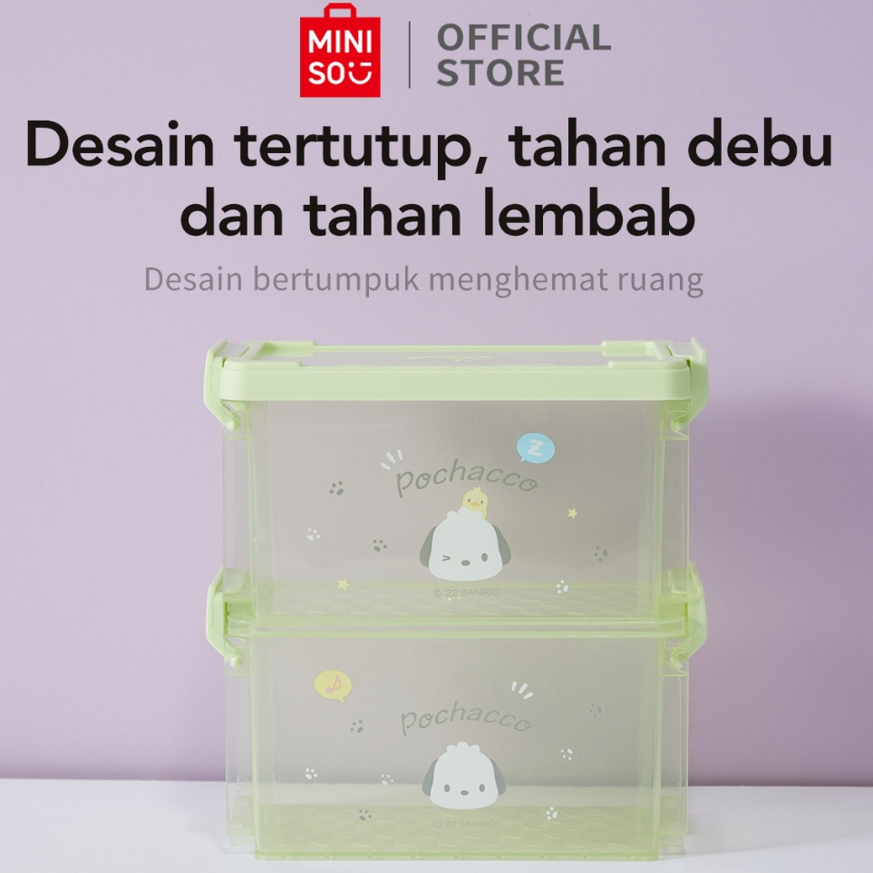 Jual Bb Miniso Sanrio Characters Storage Box Lantai Tiga Storage Box ...