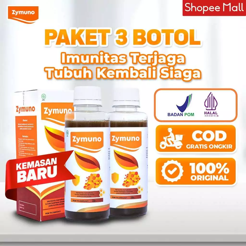 ZYMUNO - Madu Herbal Alami Imunoterapi 3 Pcs