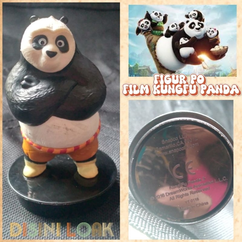 Jual Figur Po film kungfu panda topper koleksi mainan anak cewek cowok ...