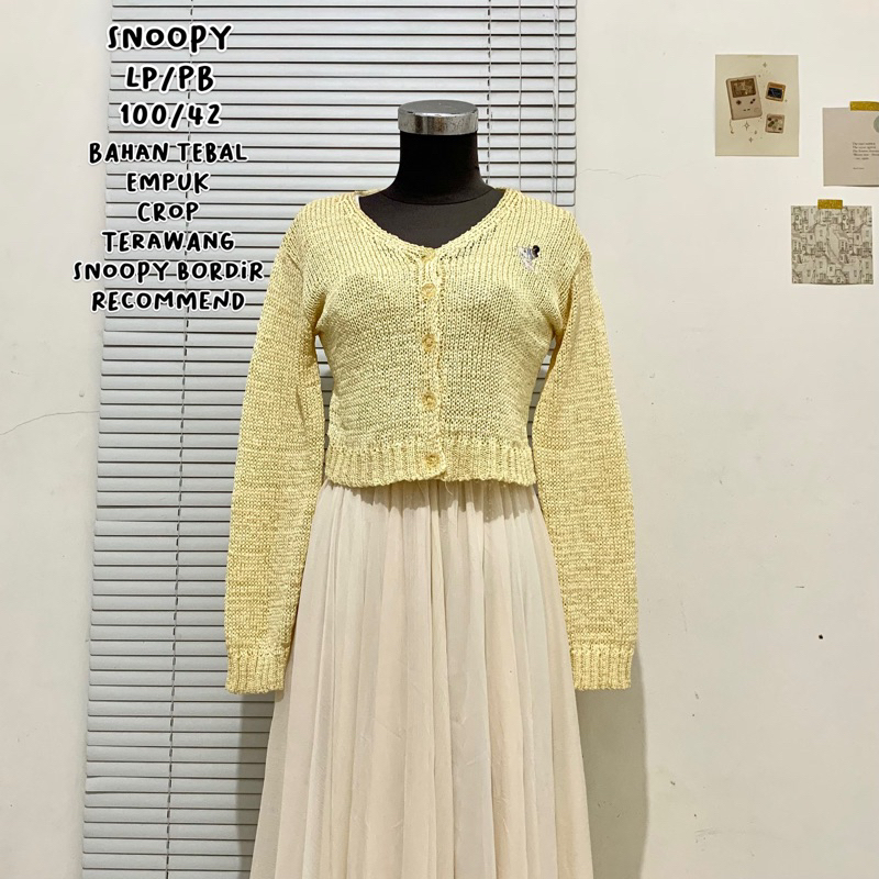 Jual CARDIGAN KOREAN STYLE/CARDIGAN RAJUT CROP PREMIUM | Shopee Indonesia