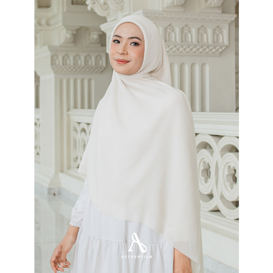 AUTHENTISM ID Raline Basic Voal Syari Kerudung Segi Empat Polos Aira Voal Lasercut Premium