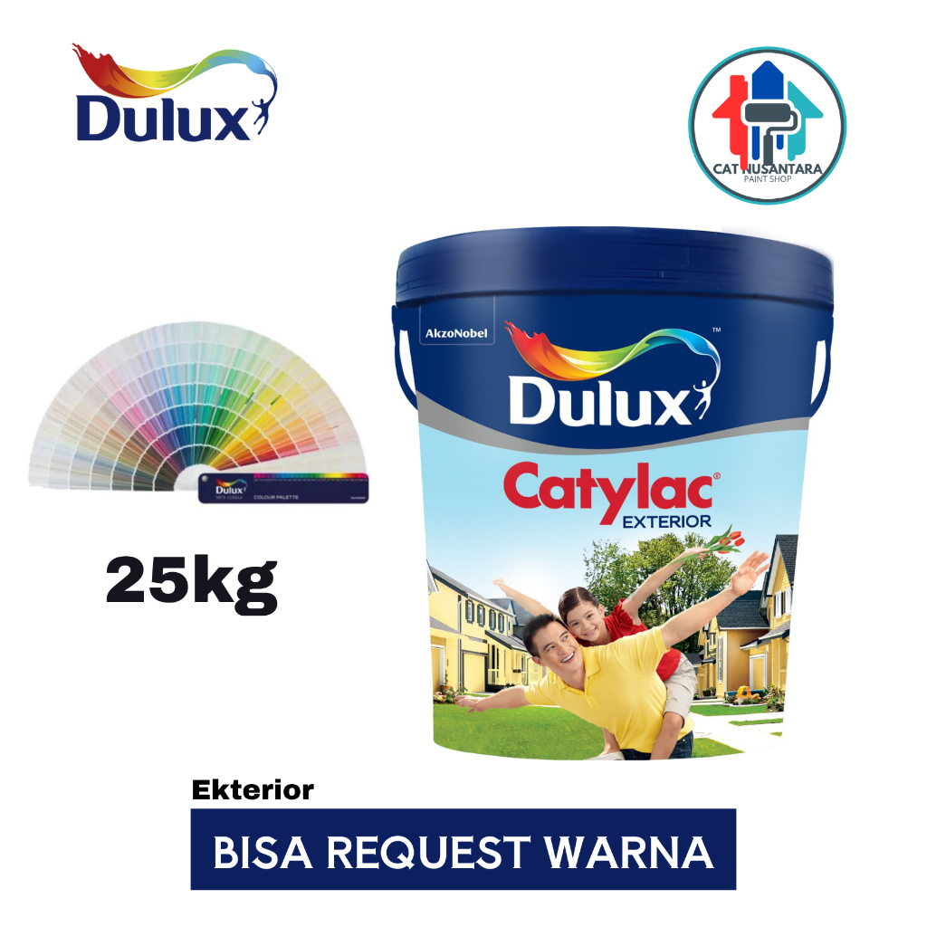 Jual Cat Tembok Dulux Catylac exterior kemasan 25kg | Shopee Indonesia