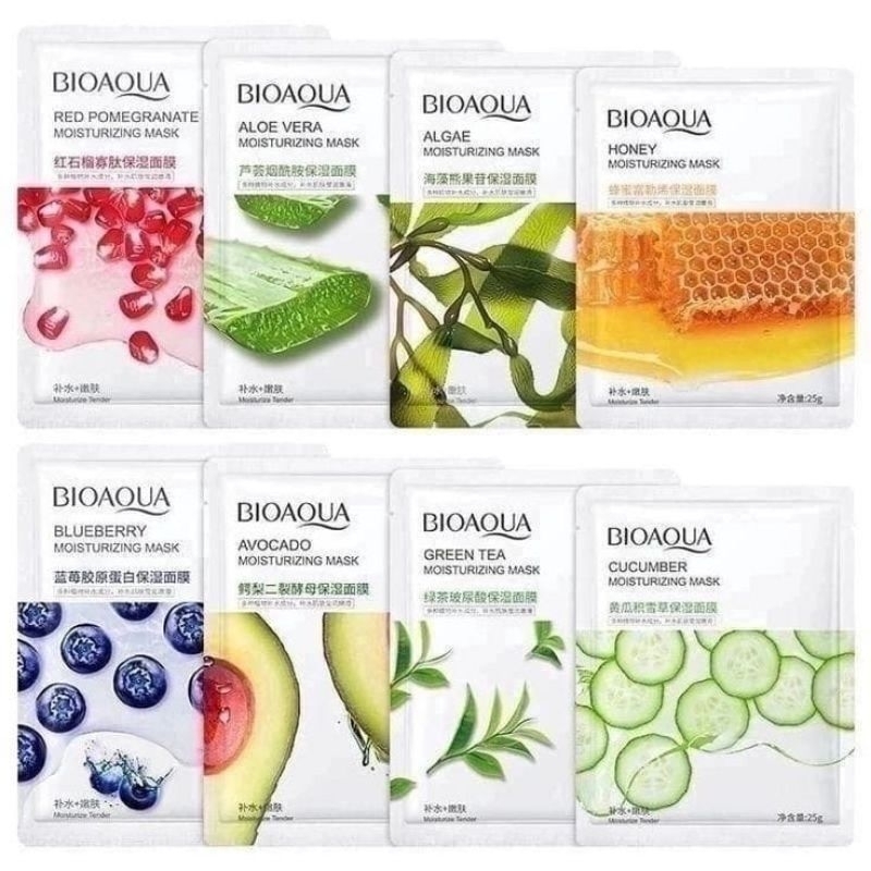 LZ043 - BIOAQUA Sheet Mask Face Mask Masker Perawatan Wajah Botany and Fruits Skin Care