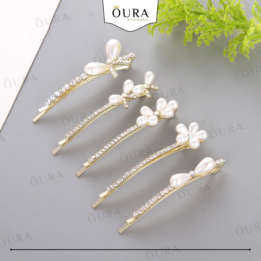 Jual Jepit Rambut Pin Set Korean Style Hair Clip 2 In 1 Gold | Shopee ...