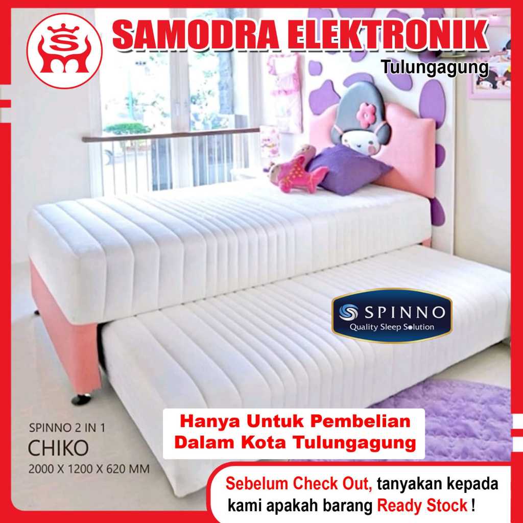 Jual Springbed 2 IN 1 SPINNO Chiko Ukuran 120x200 | Shopee Indonesia