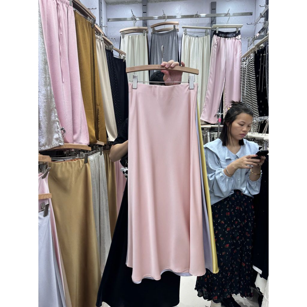 CN022 6005 MAXI SKIRT SATIN YOUYOU