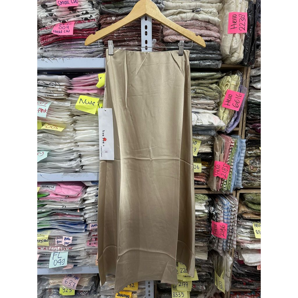 CN022 6005 MAXI SKIRT SATIN YOUYOU