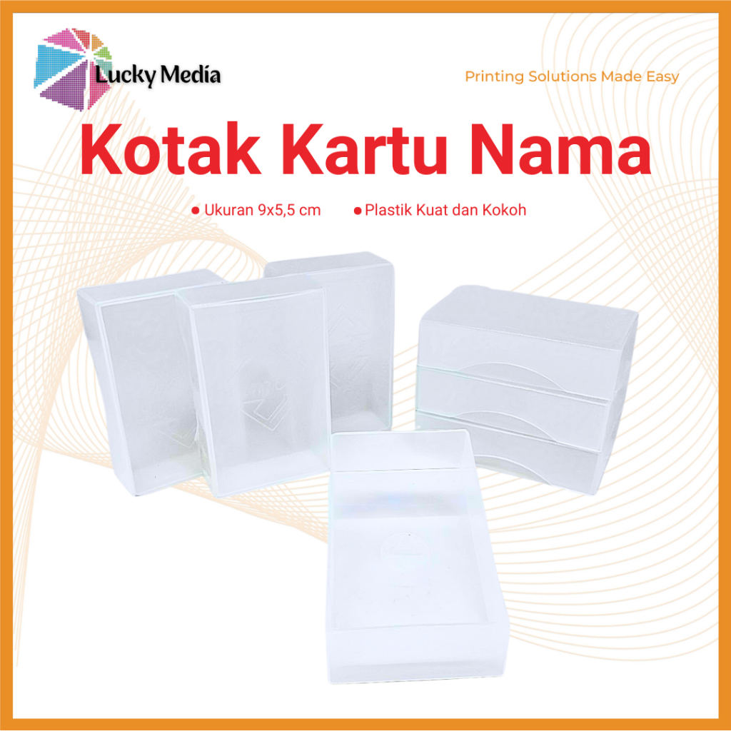 Jual Box Kartu Nama Plastik Transparan Tebal Kotak Kartu Nama Visiting ...