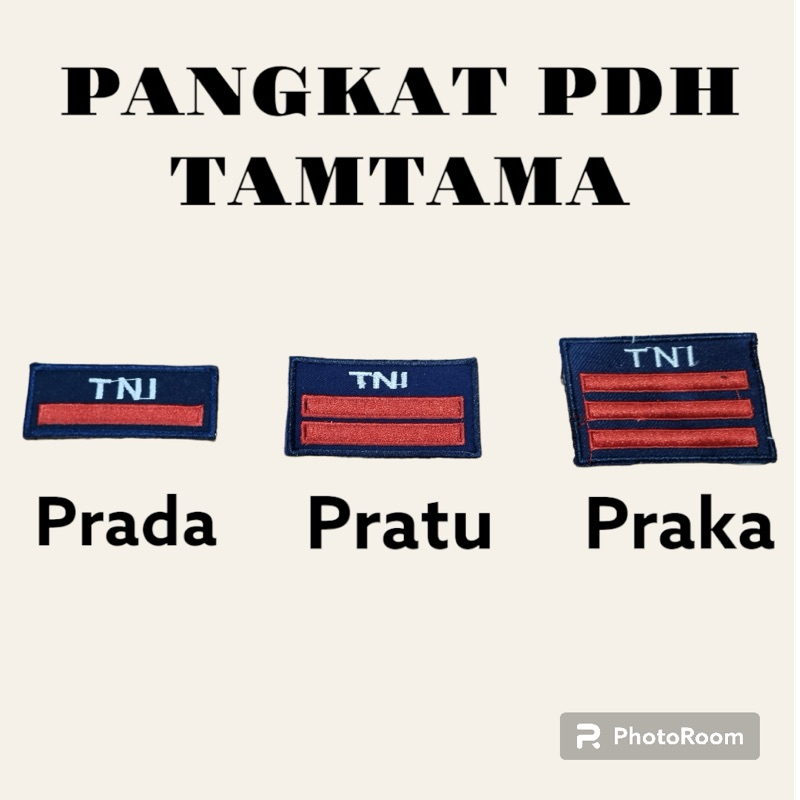 Jual pangkat pdh tamtama tni au | Shopee Indonesia