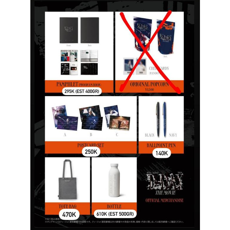 Jual [PO] Official Merch Suga AgustD D-Day The Movie Japan ...