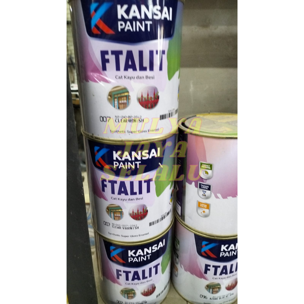 Jual CAT KAYU / BESI WARNA TRANS CLEAR KF 007 MEREK FTALIT 1KG | Shopee ...