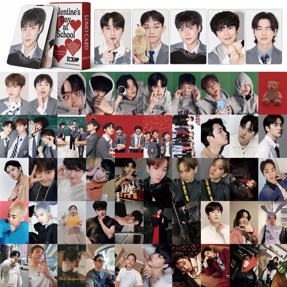 Jual [kstuffind] EXO VALENTINE'D DAY AT SHCOOL SG24 PHOTOCARD LOMO CARD ...