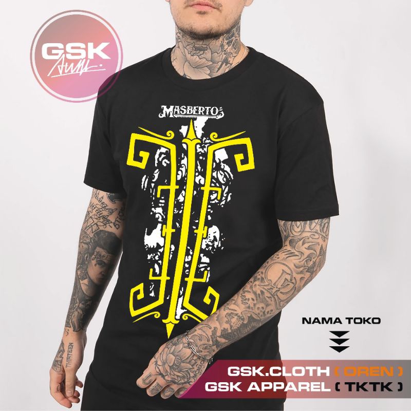 Jual KAOS TEBAL 24s / 20s MASBERTO ANTI BADAI PLASTISOL SUBCULTURE ...