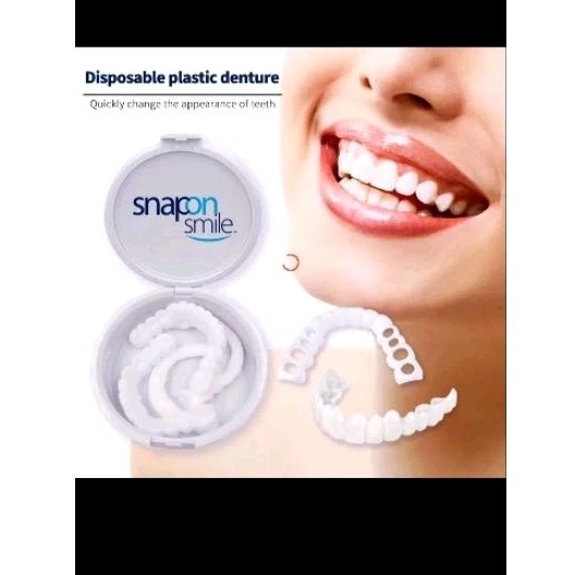 Jual [ COD ] Snap On Smile 100% Original Authentic Lengkap atas bawah ...