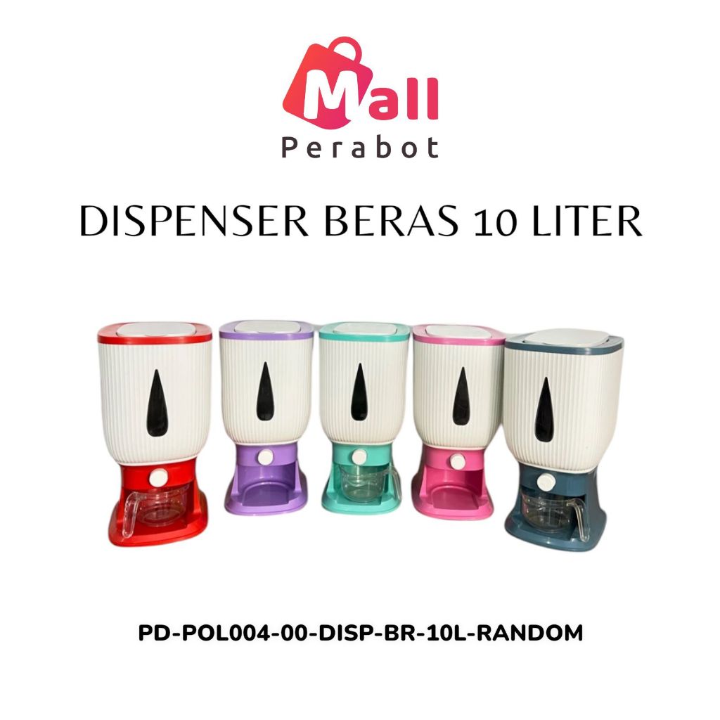 Jual Mall Perabot AFFKH | Dispenser Beras 10 Liter | Wadah Penyimpanan ...