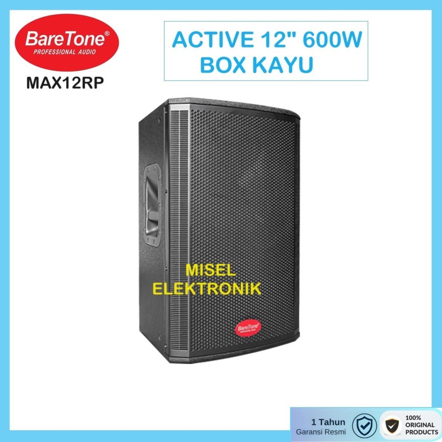 Jual Speaker aktif 12 inch BareTone MAX12RP 600 W…