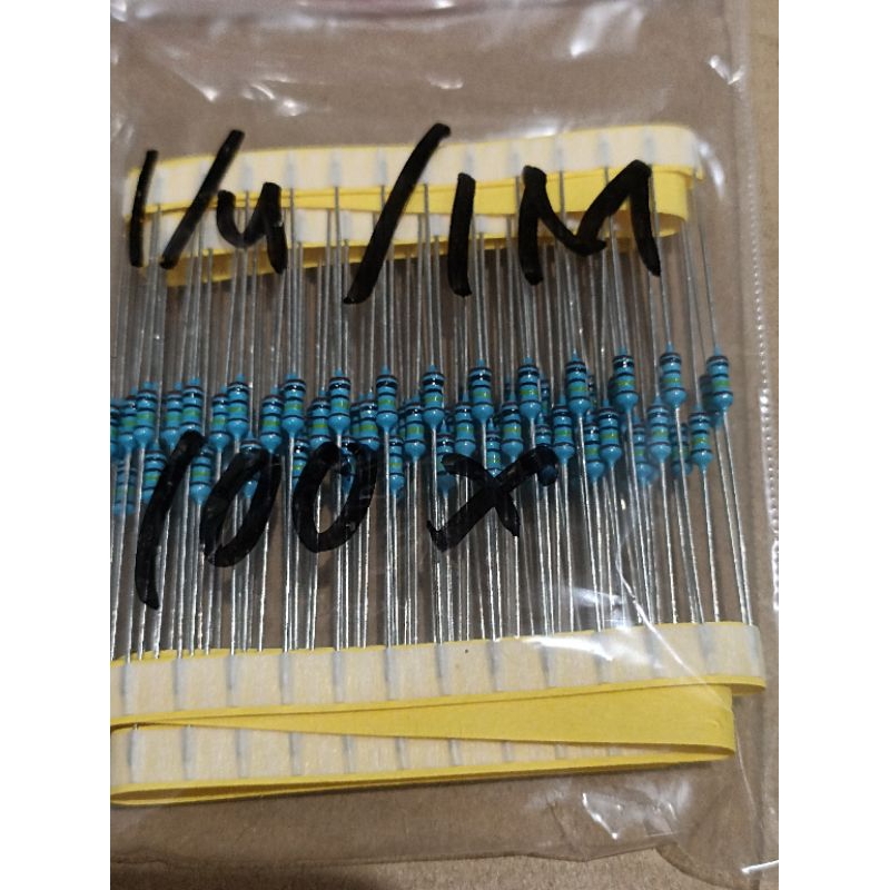 Jual RESISTOR 1/4 WAT 1% 1M ORIGINAL TAIWAN. 100x | Shopee Indonesia