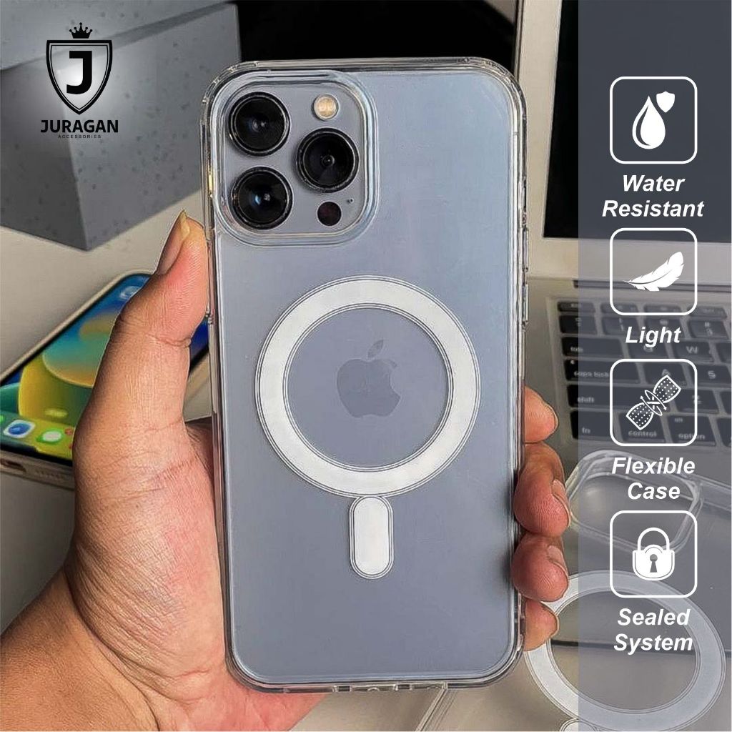 Custodia In Silicone Magnetico Per IPhone 16/Pro/Pro Max | Morbida E Setosa, Antiurto, Compatibile Con Ricarica Wireless | Colori: Nero, Bianco, Rosso, Blu, Rosa, Viola - 4