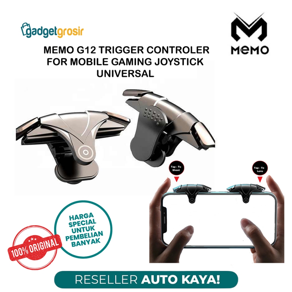 Jual Memo G12 Joystick Trigger Controller L1 R1 Fire Button Shooter Aim ...