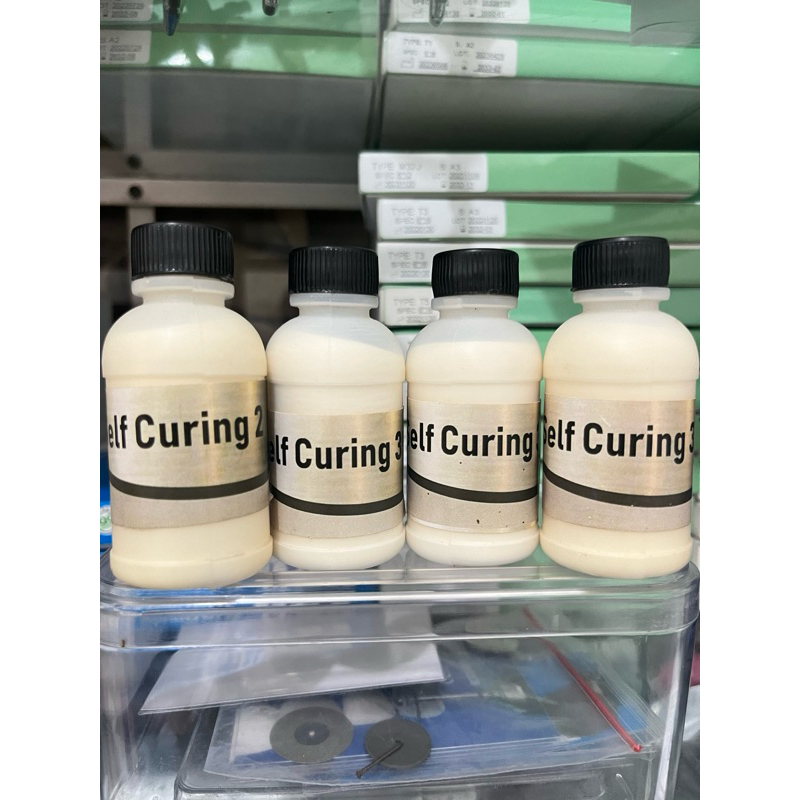 Jual self curing bubukan putih.lem putih.isi 45 ml | Shopee Indonesia