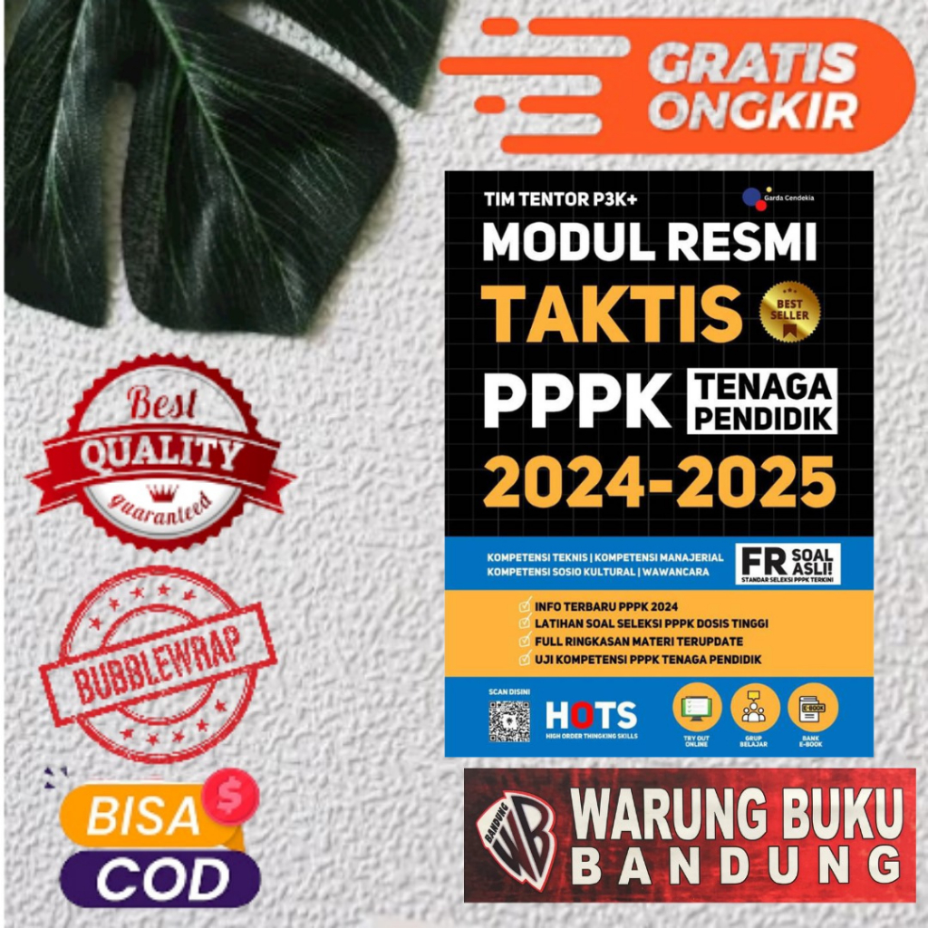 Jual Buku Modul Resmi Taktis PPPK Tenaga Pendidik 2024-2025 FR SOAL ...